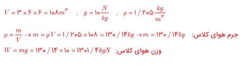 پاسخ تمرین 1-6 صفحه 17 فیزیک 10